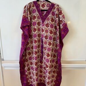 Bohemian Purple Paisley Caftan